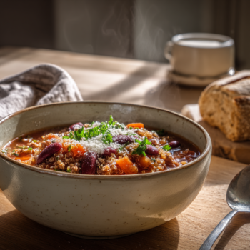 Savoury Quinoa E Fagioli Soup Recipe2