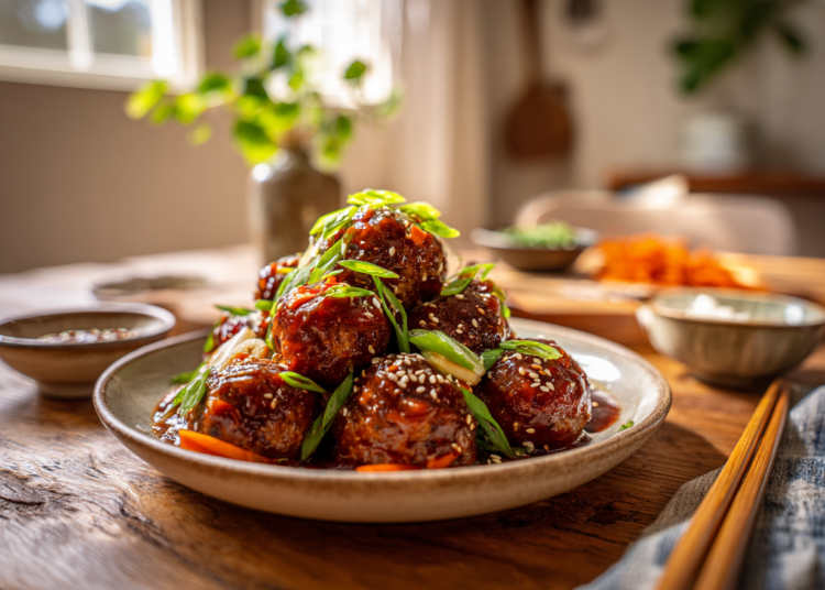 Luscious Korean Glazed Meatball Recipe