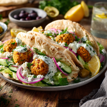 Savoury Mediterranean Turkey Falafel Tacos Recipe