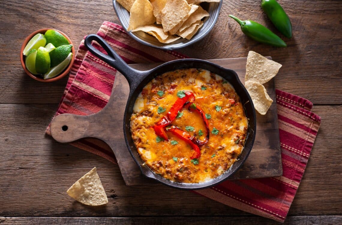 Easy One Pot Beefy Tex-Mex Rice With Tortilla Chips