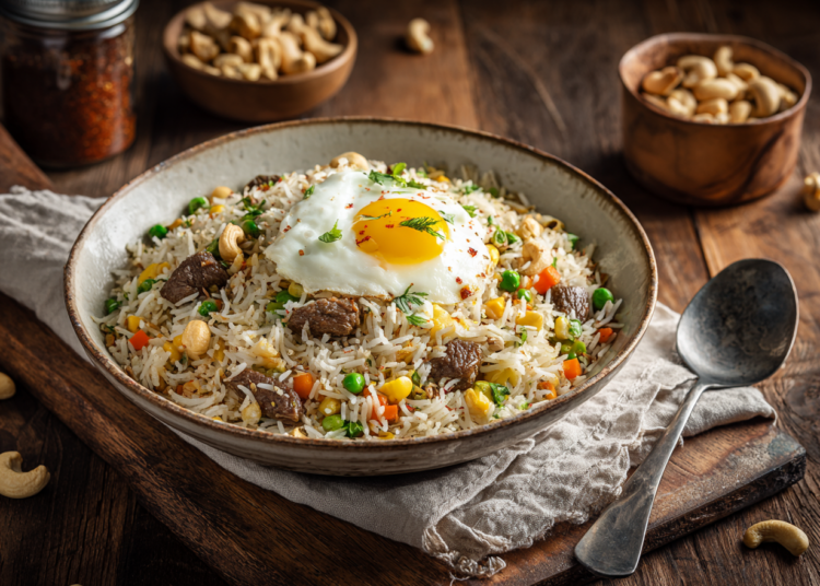 Flavourful Indian Style Fried Rice Recipe 1 Flavourful Indian Style Fried Rice Recipe