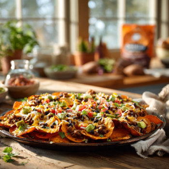 Loaded Sweet Potato Nachos Recipe 2 Loaded Sweet Potato Nachos Recipe