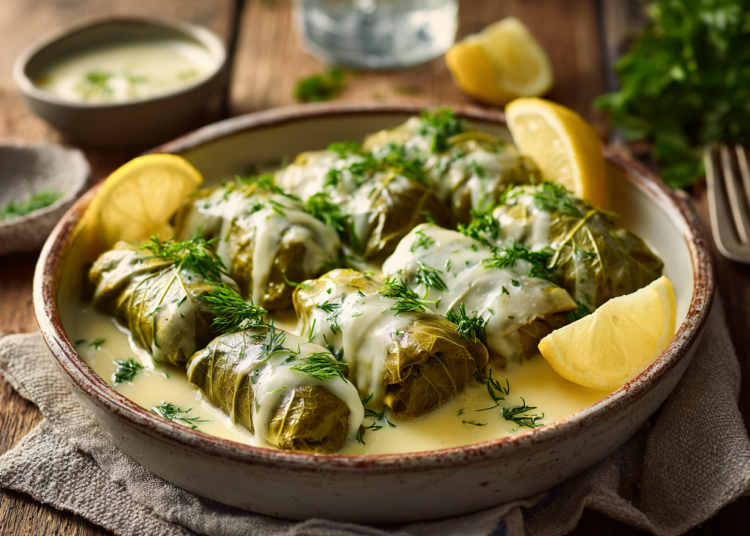 Tangy Dolmades In Avgolemono Sauce Recipe