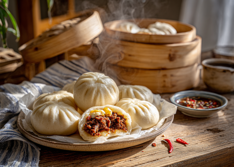 Savoury Thai Steamed Buns Recipe 1 Savoury Thai Steamed Buns Recipe