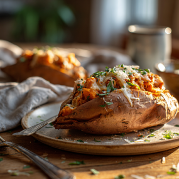 Aromatic Italian Turkey-Stuffed Sweet Potatoes