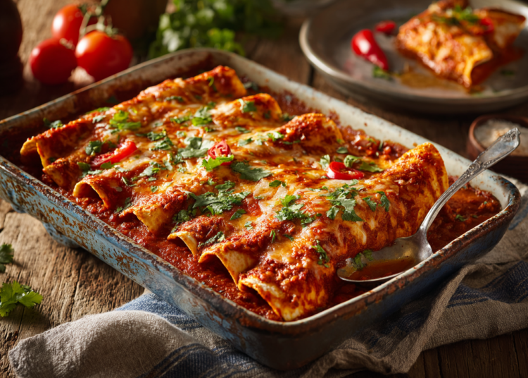 Tempting Mexican Enchiladas With Bell Pepper-Tomato Sauce 1 Tempting Mexican Enchiladas With Bell Pepper-Tomato Sauce
