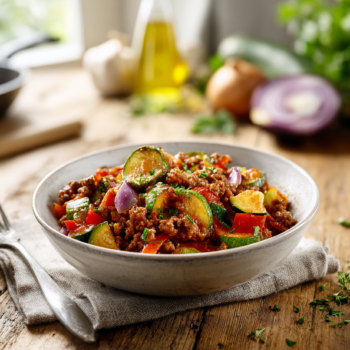 Hearty Mediterranean Beef And Vegetables Recipe