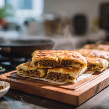 Savoury Martabak Pancakes With Curried Meat Filling Recipe2