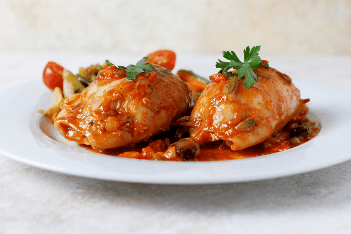 Saucy Calamares Rellenos Recipe