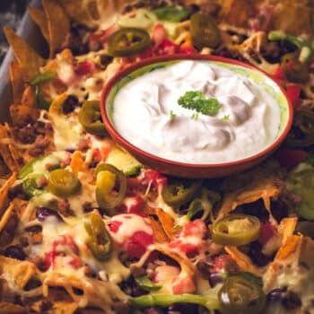 Ultimate Affordable Leftover Nachos 2 Ultimate Affordable Leftover Nachos With Sour Cream