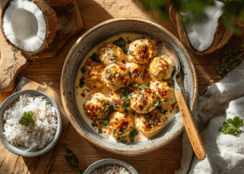Coconut Chicken Meatballs 1