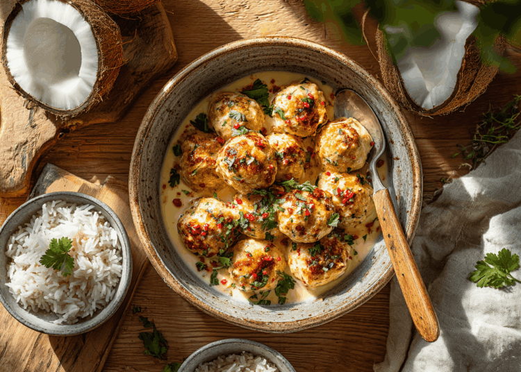 Coconut Chicken Meatballs 1 Coconut Chicken Meatballs 1