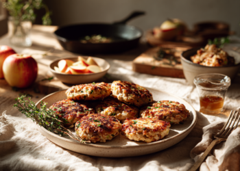 Appetizing Chicken And Apple Breakfast Sausage Patties