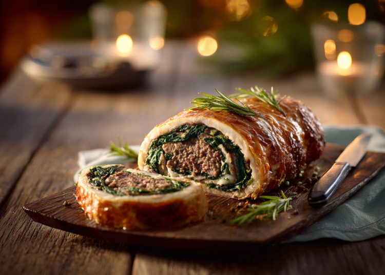 Hearty Spinach And Mushroom Beef Roll Recipe 1 Hearty Spinach And Mushroom Beef Roll Recipe 1