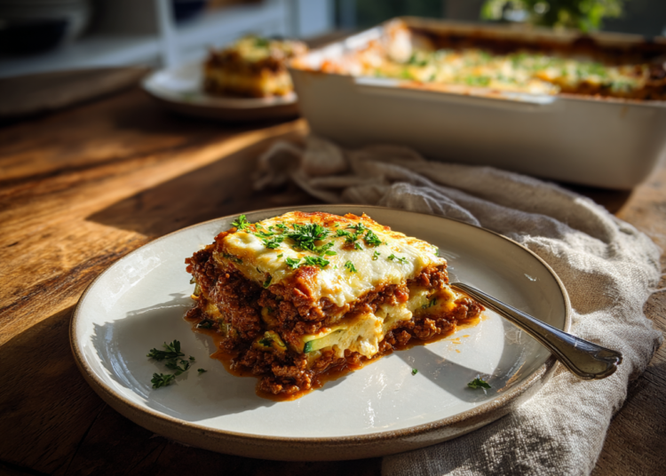Extraordinary Zucchini Lasagna With Beef In A Loaf Pan