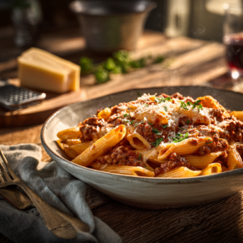 Easy One Pan Cheesy Meaty Penne2