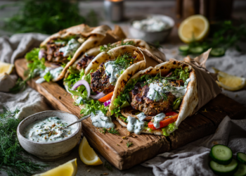 Luscious Lamb Burgers With Tzatziki Recipe