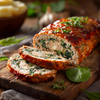 Easy Healthy Meatloaf With Turkey And Spinach Recipe