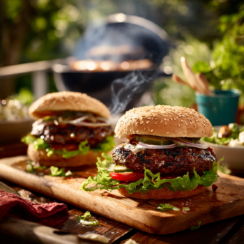 Hickory Smoked Hamburgers | Easy Barbeque Recipe 2 Hickory Smoked Hamburgers Easy Barbeque Recipe
