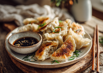 Crispy Ginger Chicken Fried Gyozas