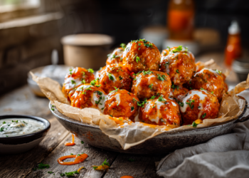 Spicy Buffalo Chicken Meatballs Recipe