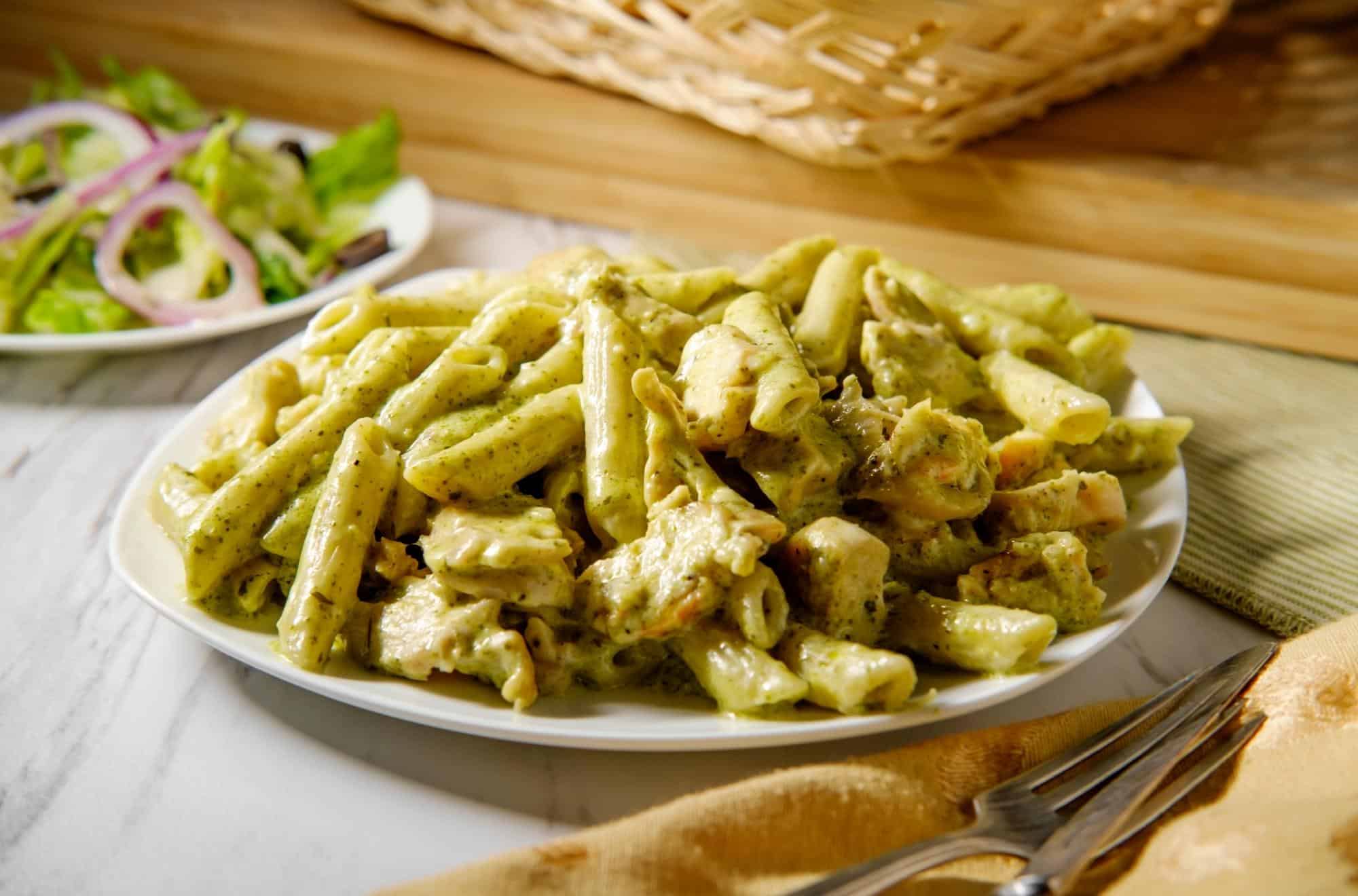 Mama’s Unforgettable Chicken Penne Pesto