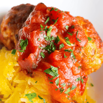 Scrumptious Spaghetti With Chicken Meatballs Recipe