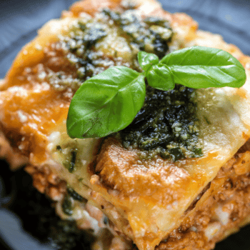 Rich Chicken Pesto Lasagna Recipe