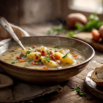 Gratifying Potato Soup With Chicken Recipe 2 Gratifying Potato Soup With Chicken Recipe