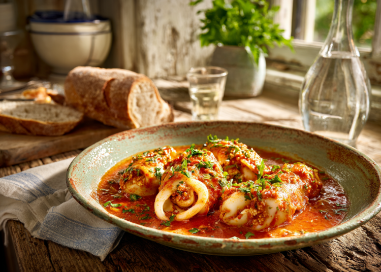 Saucy Calamares Rellenos Recipe