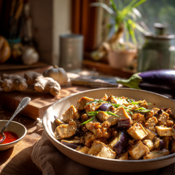 Savoury Pork, Eggplant, Tofu Stir Fry Recipe 2 Savoury Pork, Eggplant, Tofu Stir Fry Recipe