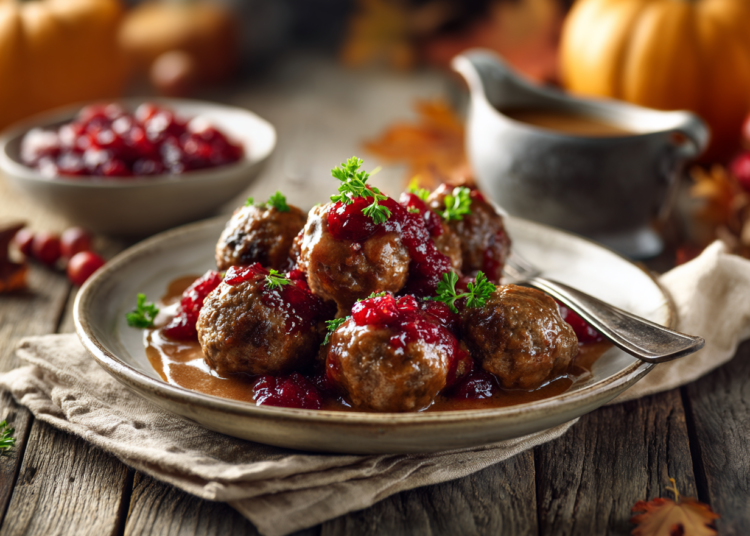 Fail-Proof Healthy Swedish Paleo Meatballs And Cranberry Sauce