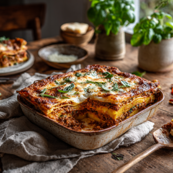 Creamy Beef And Sun-Dried Polenta Lasagna Recipe 2 Creamy Beef And Sun-Dried Polenta Lasagna Recipe