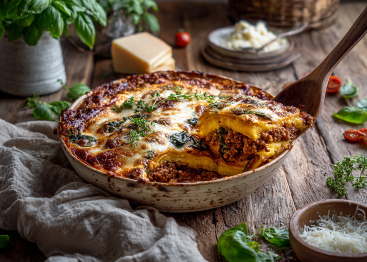 Creamy Beef And Sun-Dried Polenta Lasagna Recipe 1 Creamy Beef And Sun-Dried Polenta Lasagna Recipe