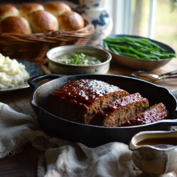 Easy Cast-Iron Skillet Meatloaf Recipe