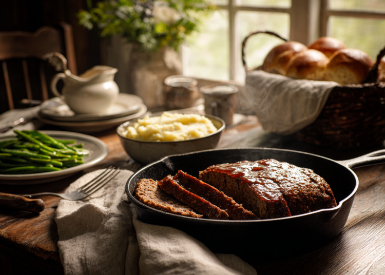 Easy Cast-Iron Skillet Meatloaf Recipe