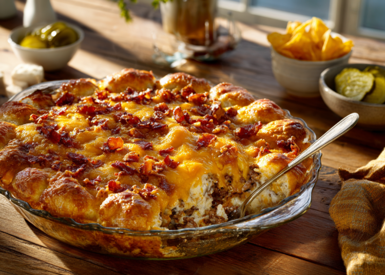 Heavenly Bacon Cheeseburger Crescent Casserole Recipe
