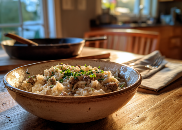 Creamy Beef And Rice Recipe