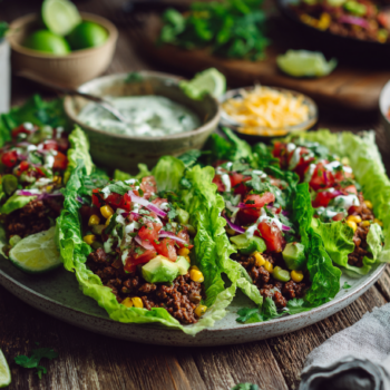 Fresh Lettuce Wrap Tacos