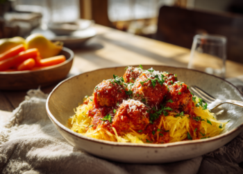 Scrumptious Spaghetti With Chicken Meatballs Recipe
