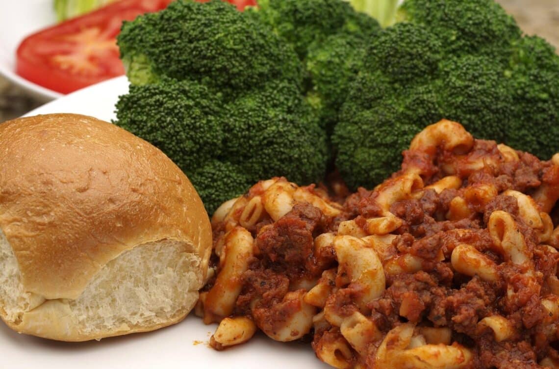 The Great American Goulash Recipe 1 The Great American Goulash Recipe With Bread And Salad On The Side