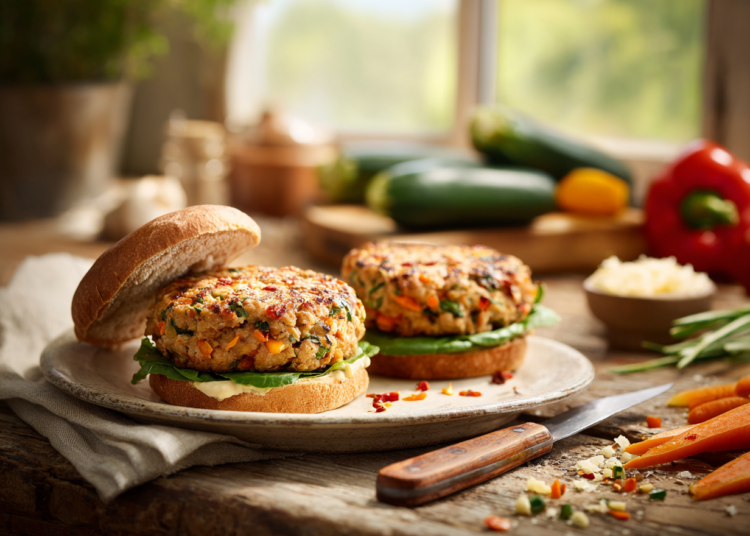 Hearty Veggie-Packed Turkey Burgers Recipe