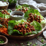 Flavourful Korean Style Chicken Lettuce Wraps Recipe