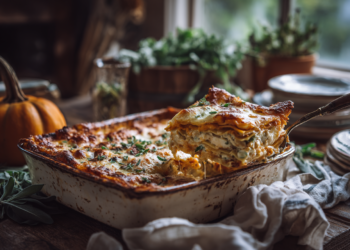 Healthy Chicken And Pumpkin Lasagna