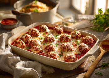 The Best Chicken Parmesan Meatballs