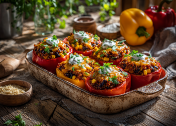 Delightful Stuffed Peppers With Quinoa And Ground Chicken
