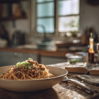 Sizzling Pork Noodles Recipe