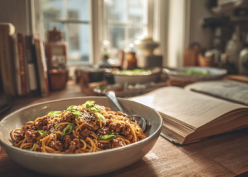 Sizzling Pork Noodles Recipe