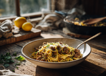 Full-Bodied Lamb Sausage Spaghetti Recipe
