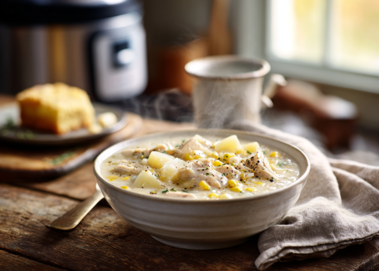 Heavenly Chicken Chowder With Potatoes And Corn 1 Heavenly Chicken Chowder With Potatoes And Corn